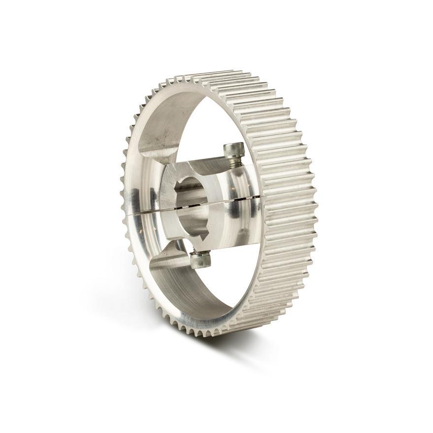Split drive belt wheel, for 30 mm axle