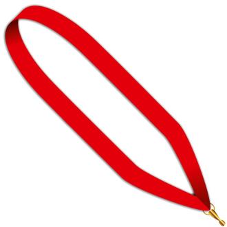 Neckband Medal red 22 mm