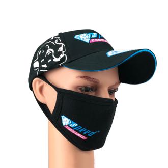 Face mask 2-lay cotton black
