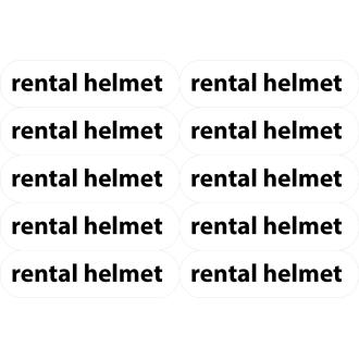 Aufkleber rental helmet