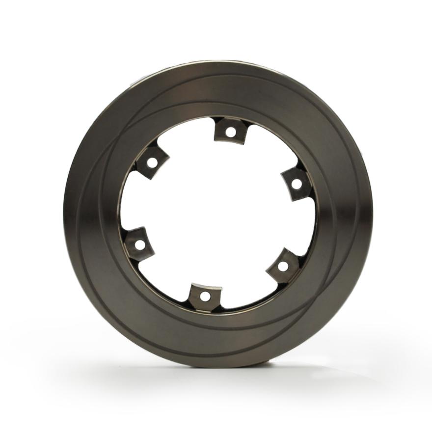 Brake disc floating 195 × 18 mm ventilated and grooved