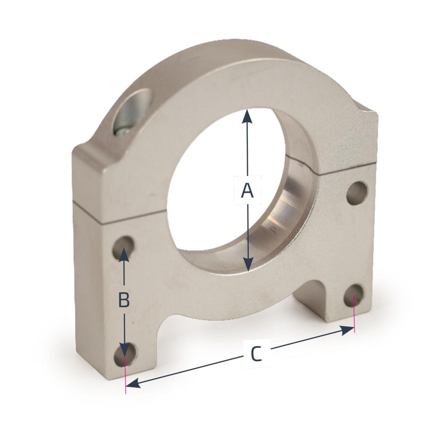 Split bearing shell for 30 mm axle and axle bearing Ø 62 mm