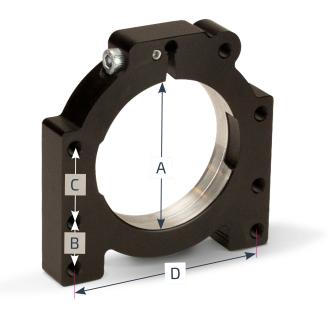 Split bearing shell for 40 + 50er axle and axle bearing Ø 80 mm