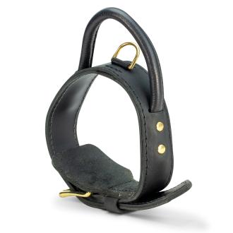 Collier en cuir (2 couches) 4,5 cm large