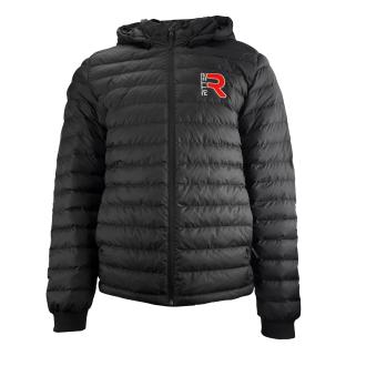 Custom unisex black Puffer jacket with embroidered logo