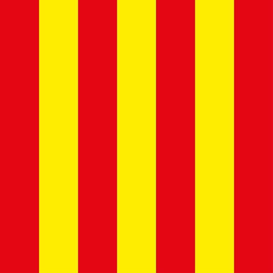 Drapeau rayé jaune-rouge