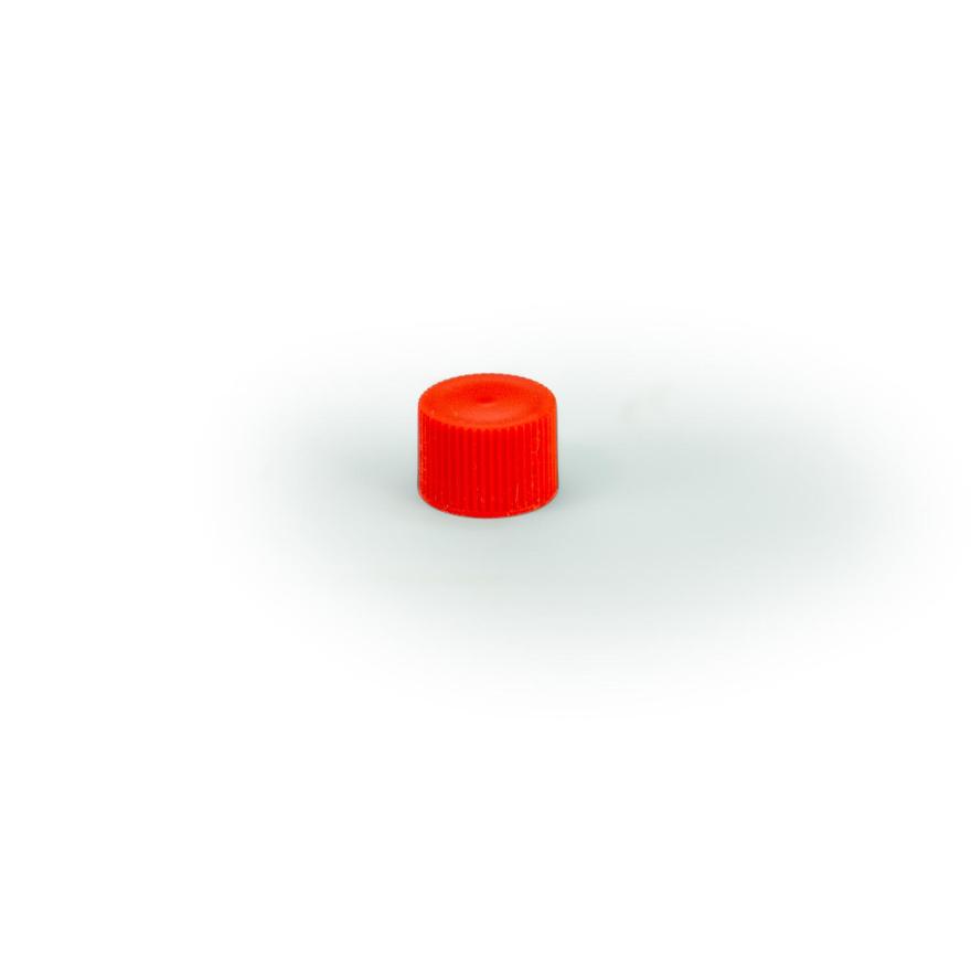 Plastic cap f. over flow tank red